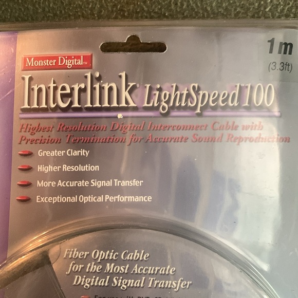NIP Monster Digital Interlink LightSpeed 100. 1m (3.3ft) - Picture 2 of 5